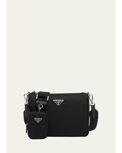 Prada Nylon Crossbody Bag - Black