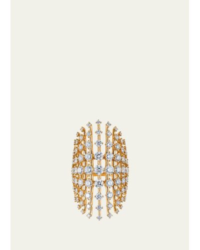 Fernando Jorge Disco Ring In Yellow Gold And Diamonds - Natural