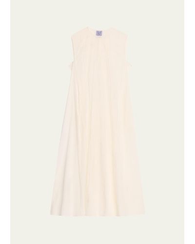 Thierry Colson Apolonia Semi-sheer Cotton Maxi Dress - Natural