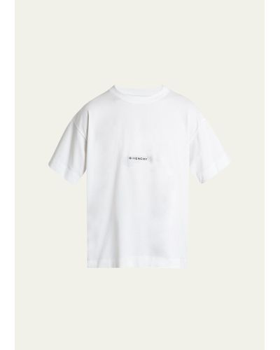 Givenchy Wing Logo Short-sleeve Cotton T-shirt - Natural