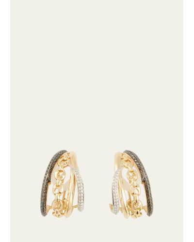 Stephen Webster Bound Together 18k Gold Ear Cuff Earrings With Diamonds - Natural