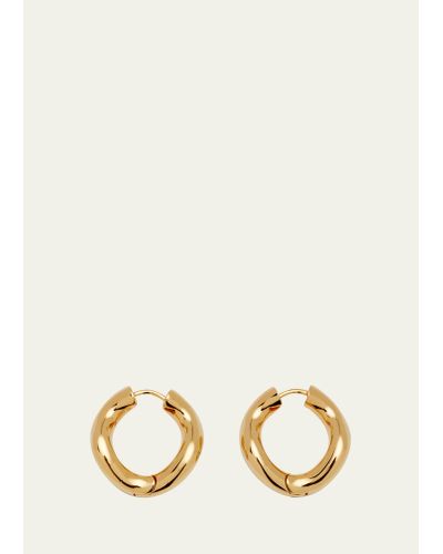 Charlotte Chesnais Wave Small Hoop Earrings In Gold Vermeil - Natural