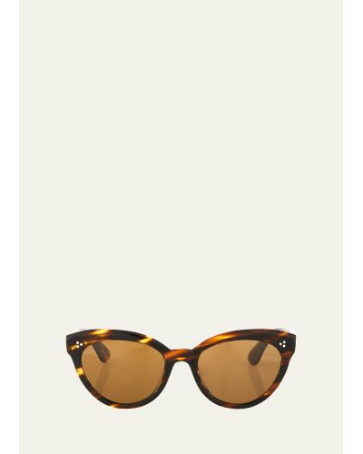 Oliver Peoples Roella Cellulose Acetate Cat-eye Sunglasses - Natural