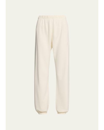 ÉTERNE Classic French Terry Cinched-cuff Sweatpants - Natural