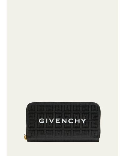 Givenchy Monogram Zip Continental Wallet - Black