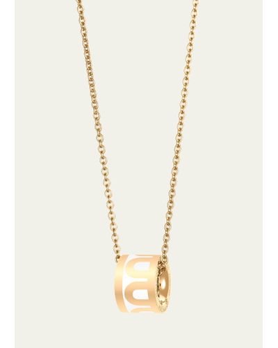 Davidor L'arc De Bead Necklace In 18k Yellow Gold With Neige Lacquered Ceramic - White