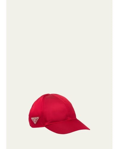 Prada Nylon Baseball Hat - Red