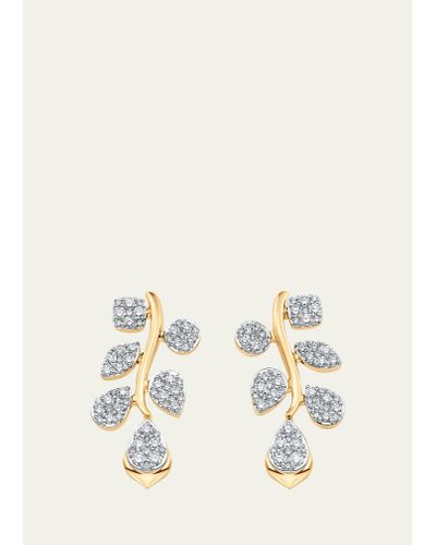 Sara Weinstock 18k Two-tone Gold Lierre Diamond Reverie Cluster Drop Earrings - Natural