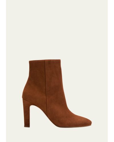 Gabriela Hearst Lila Suede Ankle Boots - Brown
