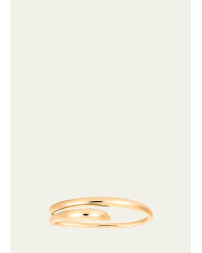 Charlotte Chesnais Heart Double-finger Ring With Gold Vermeil - Natural