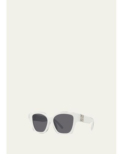 Givenchy 4g Acetate Cat-eye Sunglasses - White