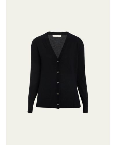 Co. V-neck Cashmere Cardigan - Black