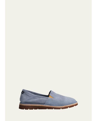 Ron White Vance Suede Slip-on Sneakers - White