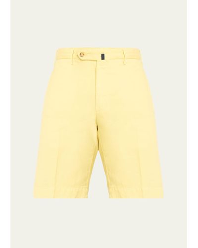 Incotex Chinolino Shorts - Yellow