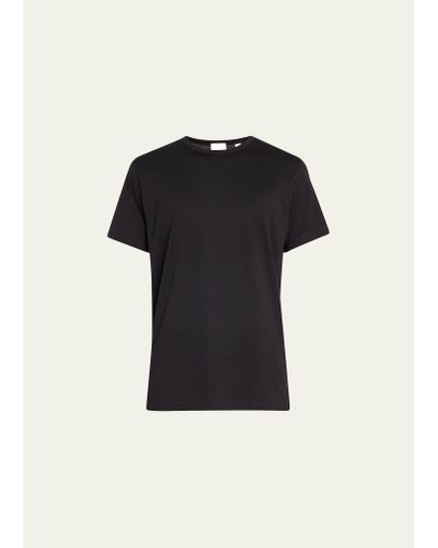 Handvaerk Pima Cotton Crewneck Undershirt T-shirt - Black
