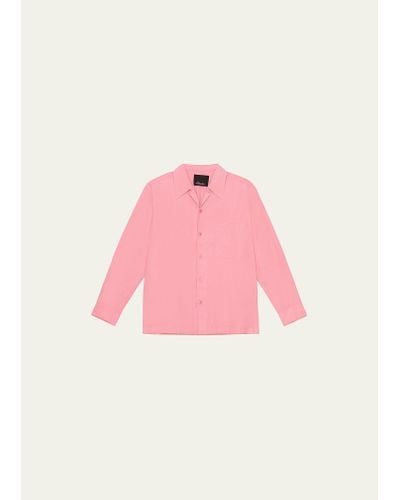 3.1 Phillip Lim Semi-sheer Sport Shirt - Pink