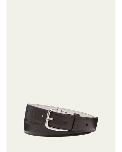Brunello Cucinelli Leather Belt - White