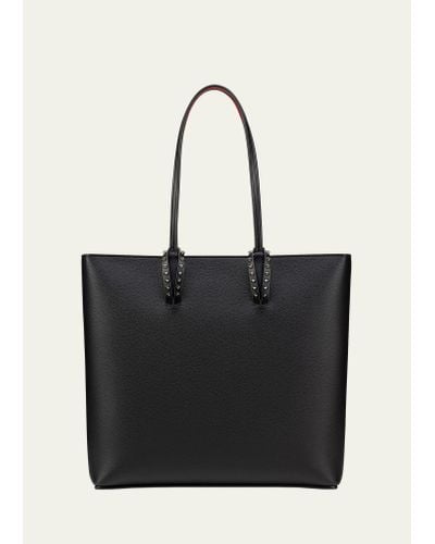 Christian Louboutin Cabata Zipped Ns Tote In Leather - Black