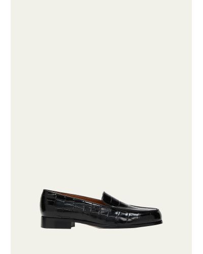 Emme Parsons Danielle Leather Easy Loafers - Black
