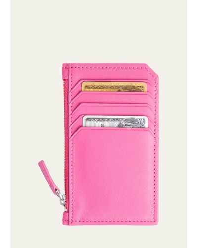 ROYCE New York Zippered Credit Card Case - Pink