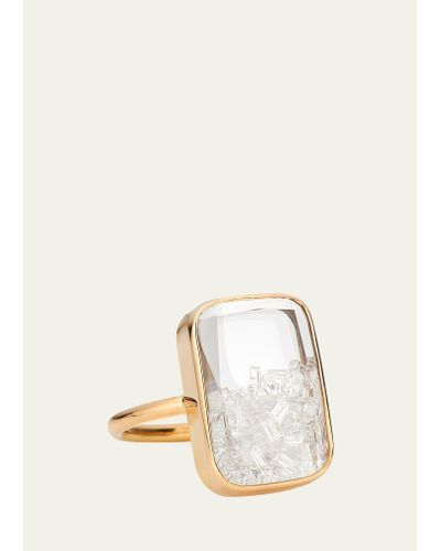 Moritz Glik Ten Fourteen Diamond Shaker Ring In 18k Gold - Natural