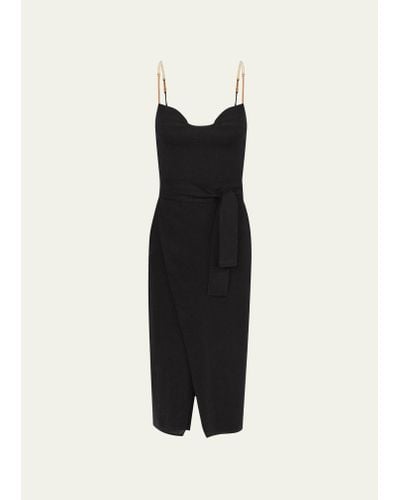 ViX Solid Nila Midi Dress - Black