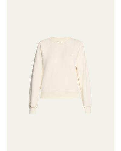 ÉTERNE Shrunken Raglan-sleeve Sweatshirt - Natural