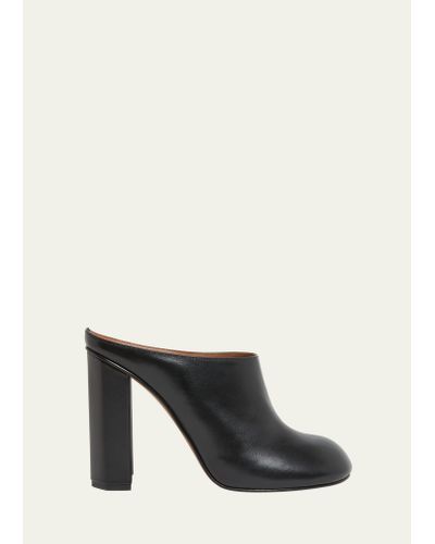 Alaïa Leather Block-heel Mules - Multicolor