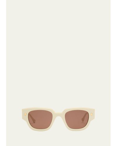 Nanushka Samui Acetate Square Sunglasses - Natural
