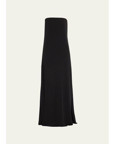 The Row Pau Strapless Dress - Black