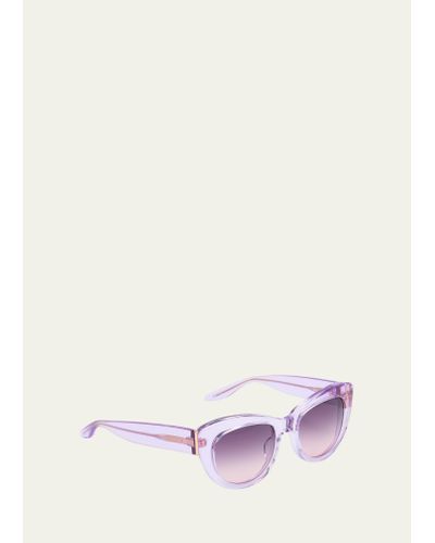 Barton Perreira Coquette Semi-transparent Acetate Cat-eye Sunglasses - Multicolor