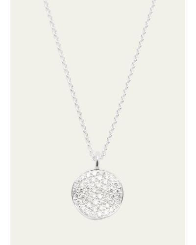 Ippolita Small Flower Pendant Necklace In Sterling Silver With Diamonds - Natural