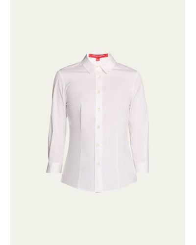 Carolina Herrera Classic Cotton Button-front Shirt - Pink