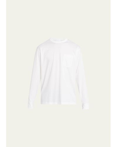 Handvaerk Long Sleeve Pocket T-shirt - Natural