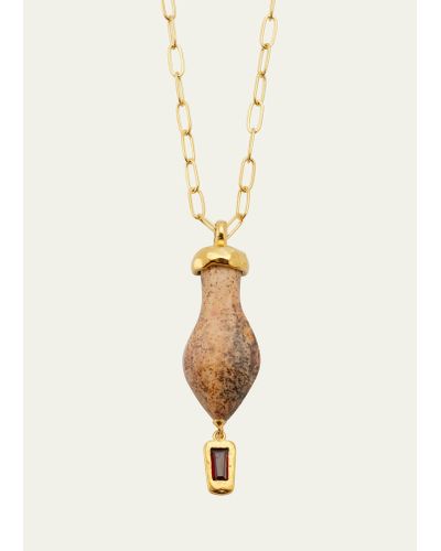 Pamela Love Stone Serpentine Pendant Necklace - Natural