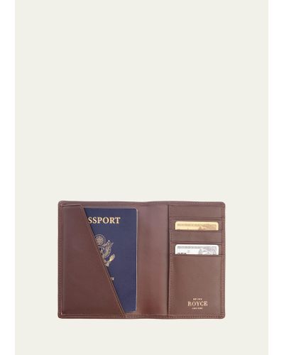 ROYCE New York Rfid Blocking Passport Case - Purple