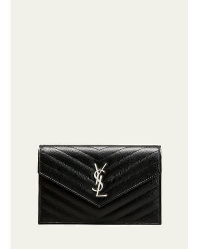 Monogram quilted leather french wallet sale