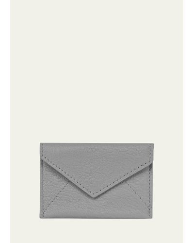 Graphic Image Mini Envelope Card Case - Gray