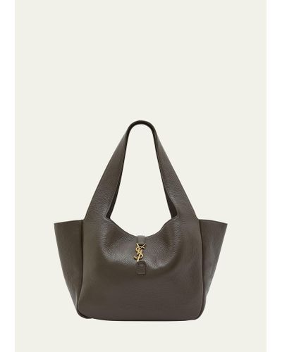 Saint Laurent Bea Cabas Ysl Tote Bag In Supple Leather - Multicolor