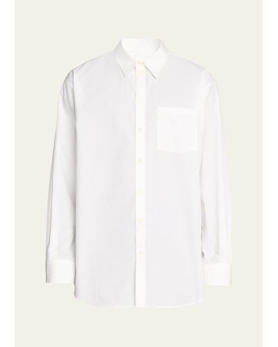 Helmut Lang Cotton Oversized Button-down Shirt - White