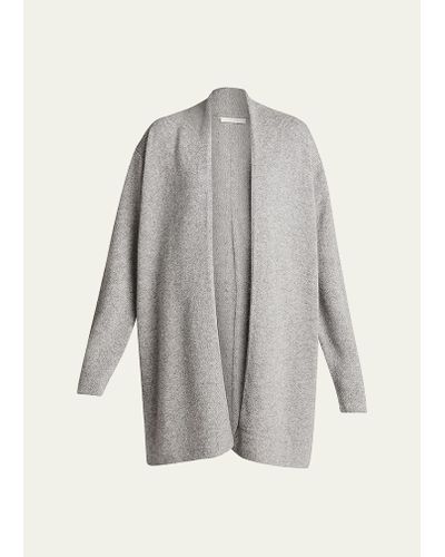 The Row Fulham Open-front Cashmere Cardigan - Gray