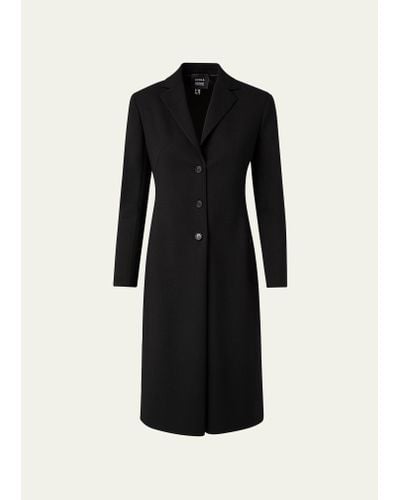 Akris Single-breasted Wool Jacket Dress - Black