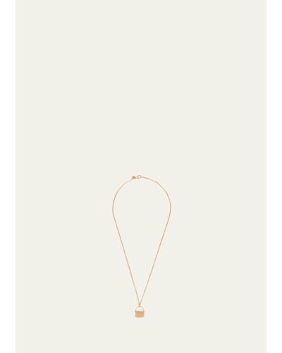 Prada Cleo Mini Bag Charm Necklace - Natural