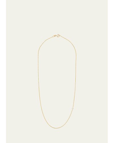 Lizzie Mandler Round White Diamond Floating Necklace - Natural