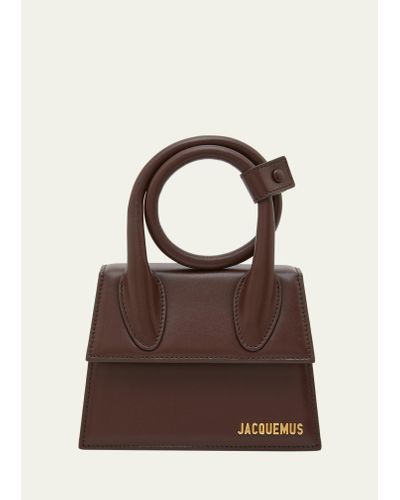 Jacquemus Le Chiquito Noeud Coil Top-handle Bag - Brown
