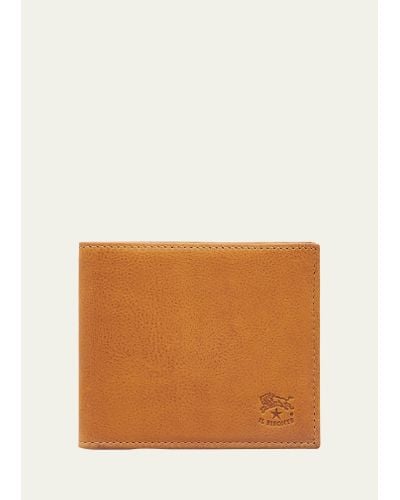 Il Bisonte Vintage Leather Wallet - Orange