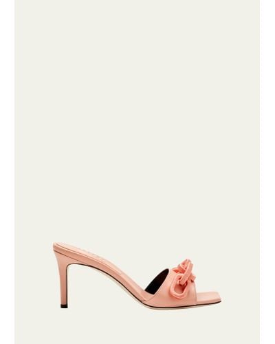 Serena Uziyel Catena Chain Mule Sandals - Pink