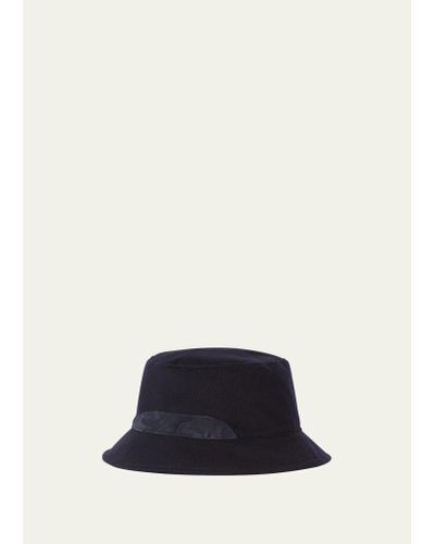 Loro Piana Cityleisure Cashmere Bucket Hat - Blue