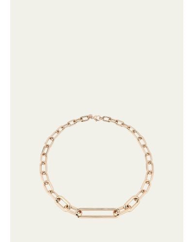 WALTERS FAITH Morell 18k Rose Gold Graduating Oval Chain Necklace - Natural