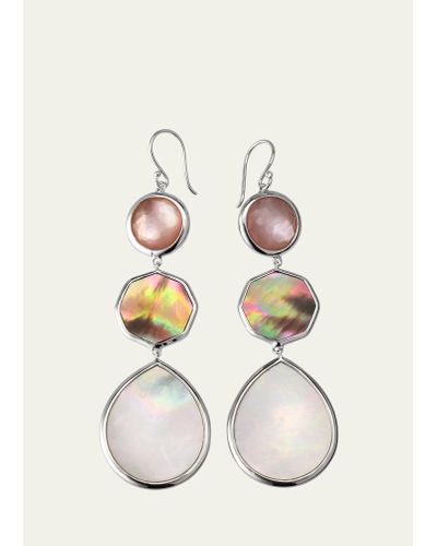 Ippolita Crazy 8's Mother-of-pearl And Rock Candy Sterling Silver Earrings - White